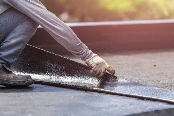 Professional Waterproofing technician working in Senoia, GA